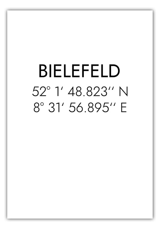 Poster Bielefeld Koordinaten #1