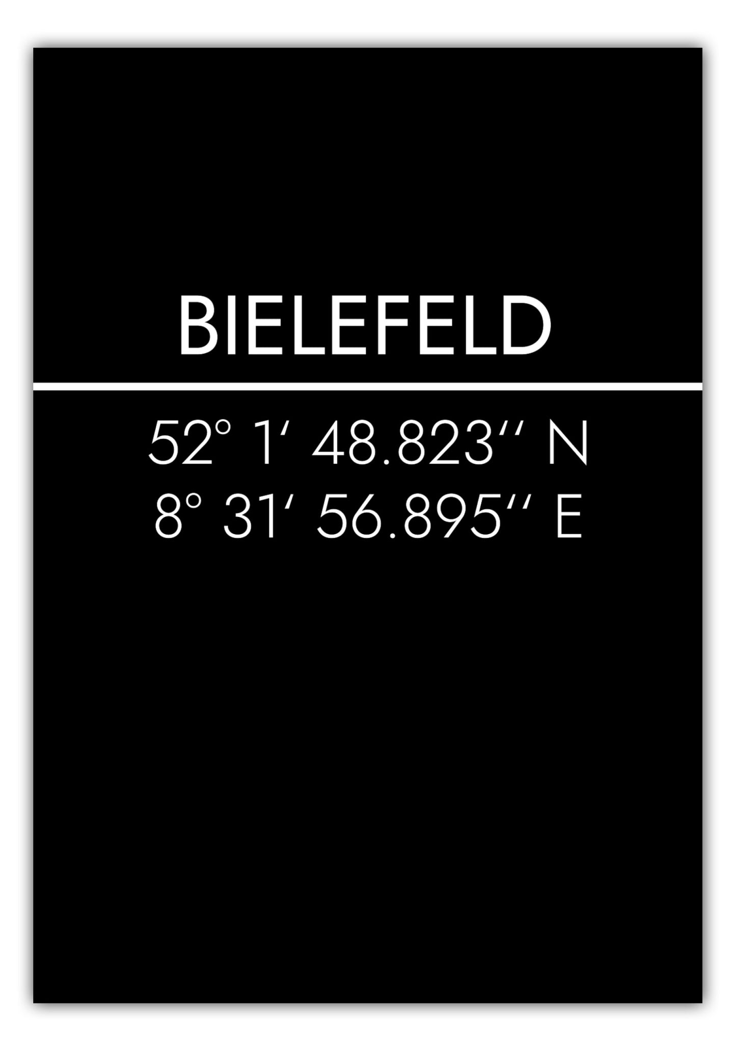 Poster Bielefeld Koordinaten #2
