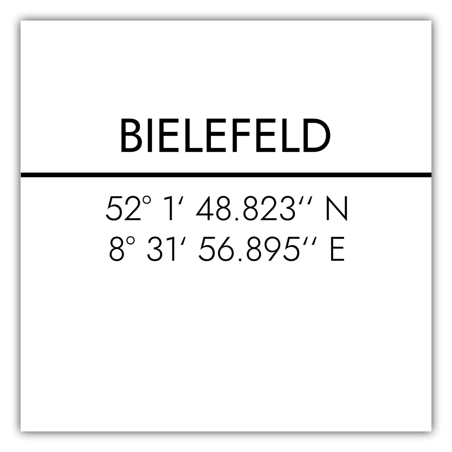 Poster Bielefeld Koordinaten #2