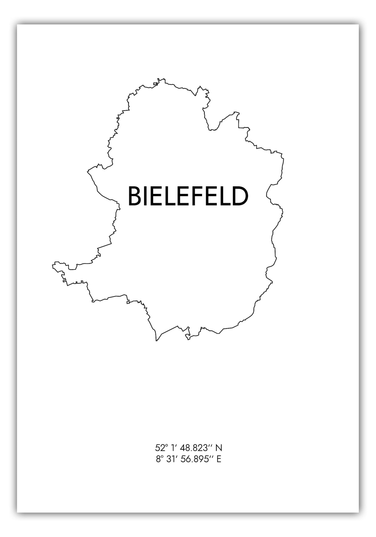 Poster Bielefeld Koordinaten #8