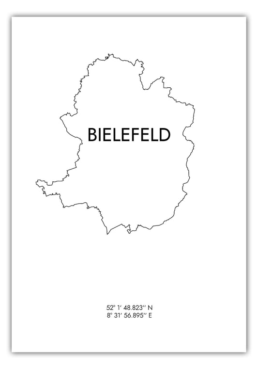 Poster Bielefeld Koordinaten #8
