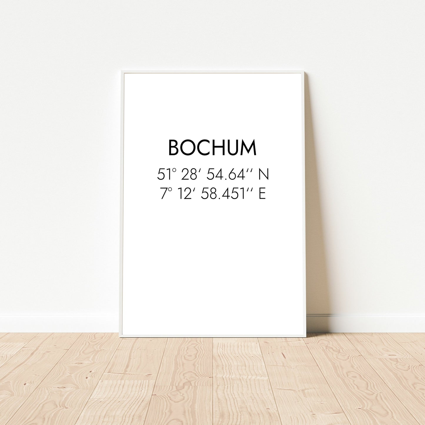 Poster Bochum Koordinaten #1