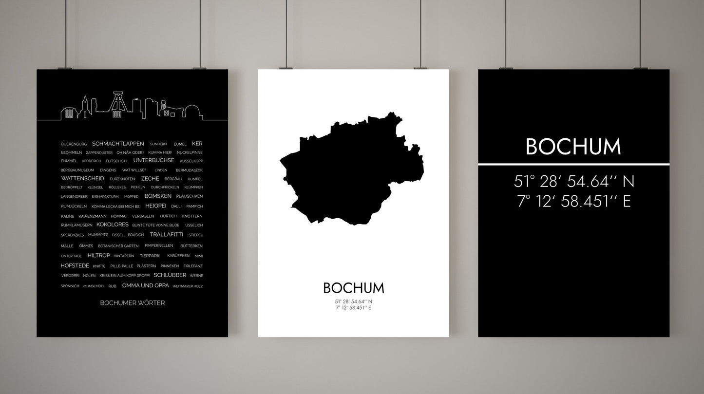 Poster Bochum Koordinaten #2