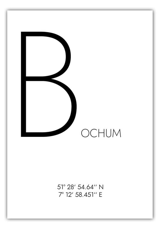 Poster Bochum Koordinaten #4