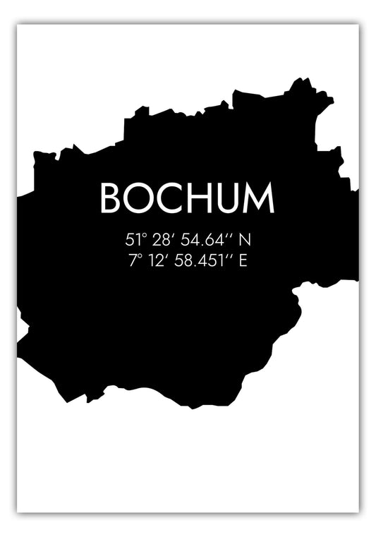 Poster Bochum Koordinaten #5