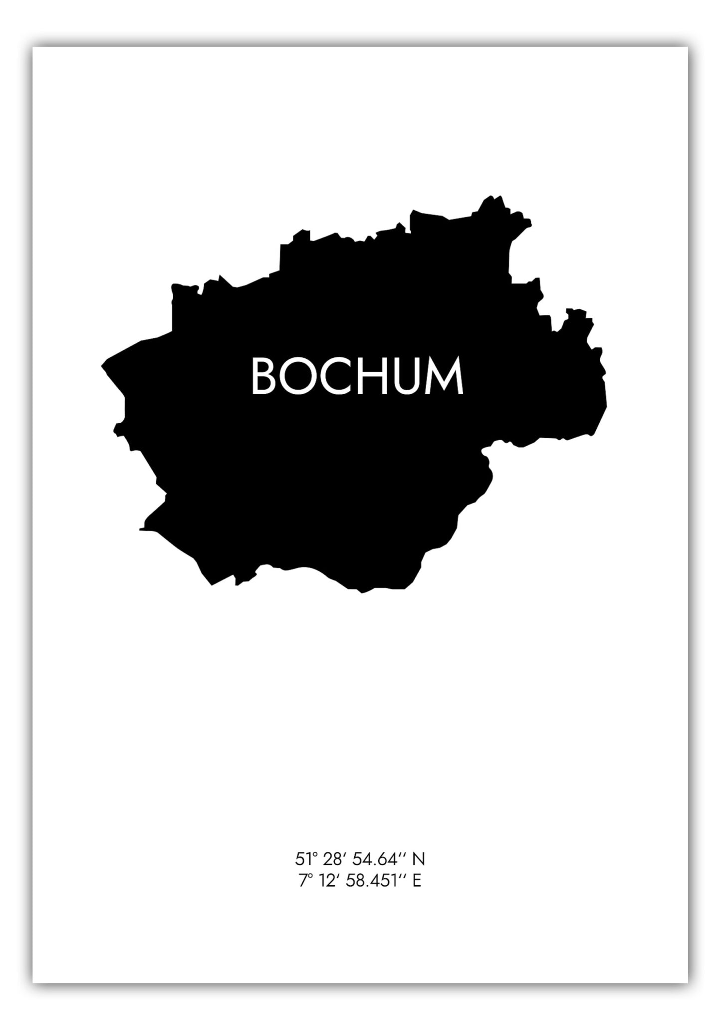 Poster Bochum Koordinaten #6