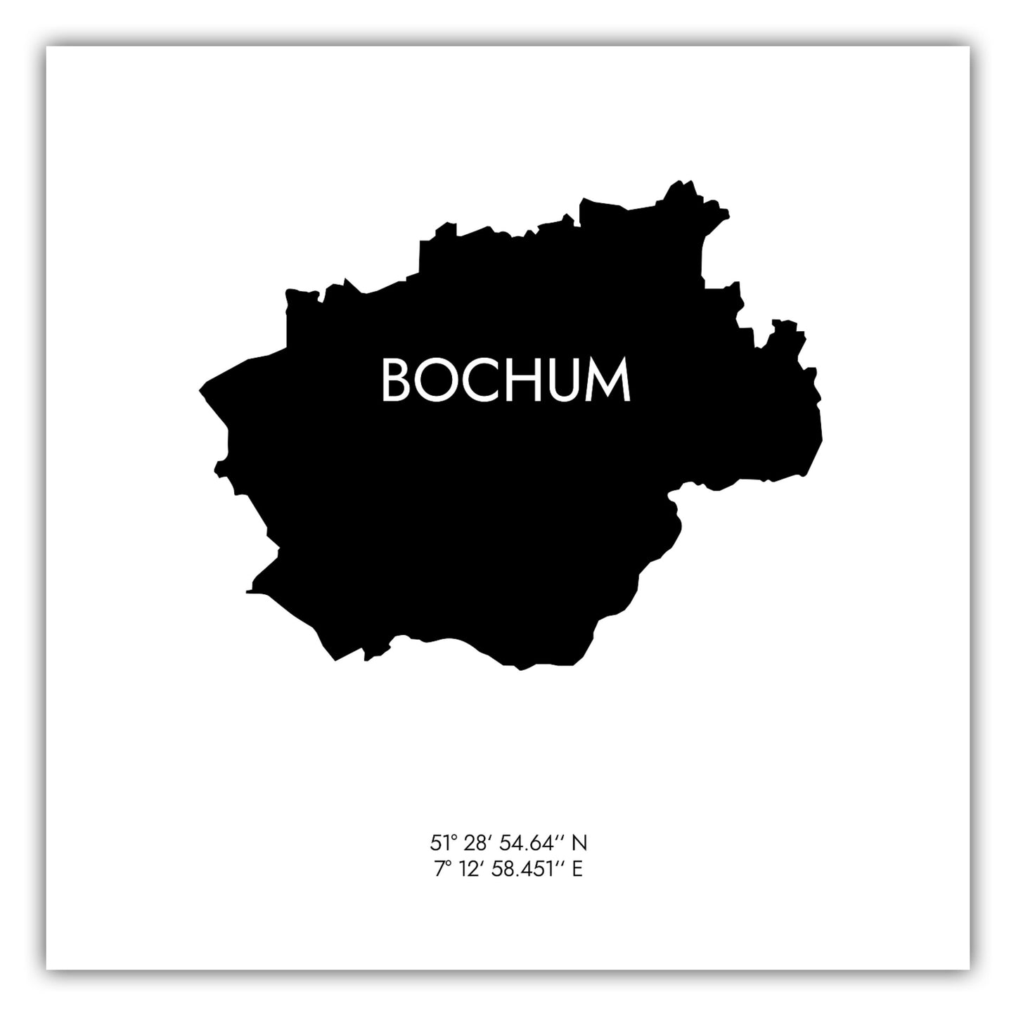 Poster Bochum Koordinaten #6
