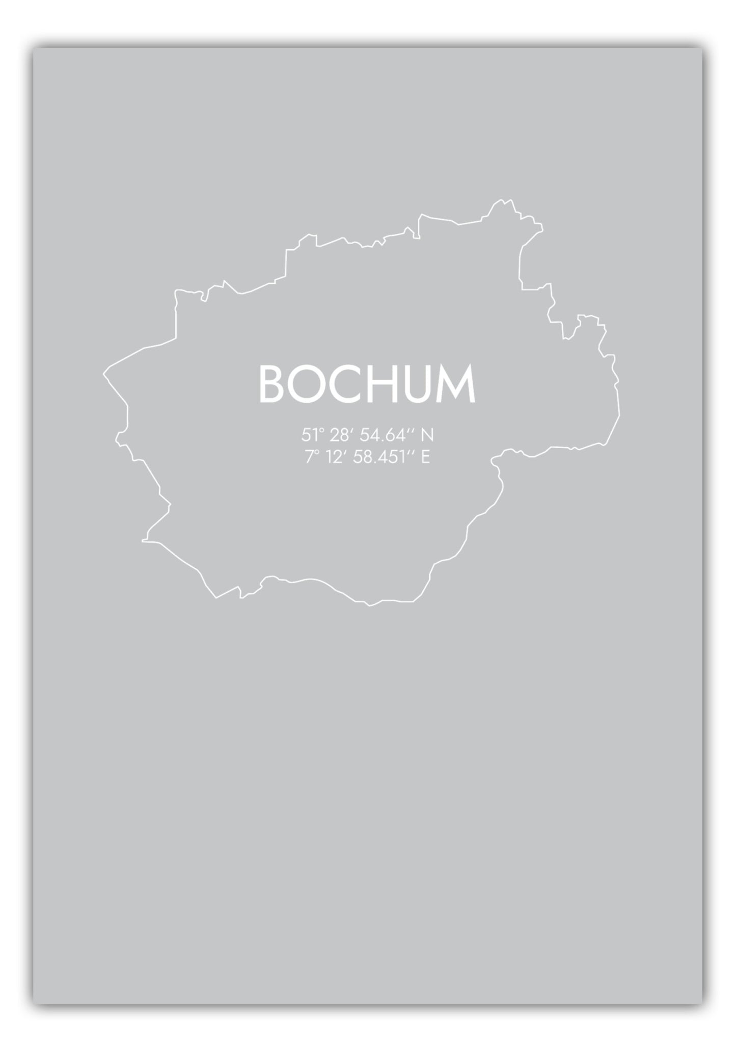 Poster Bochum Koordinaten #7