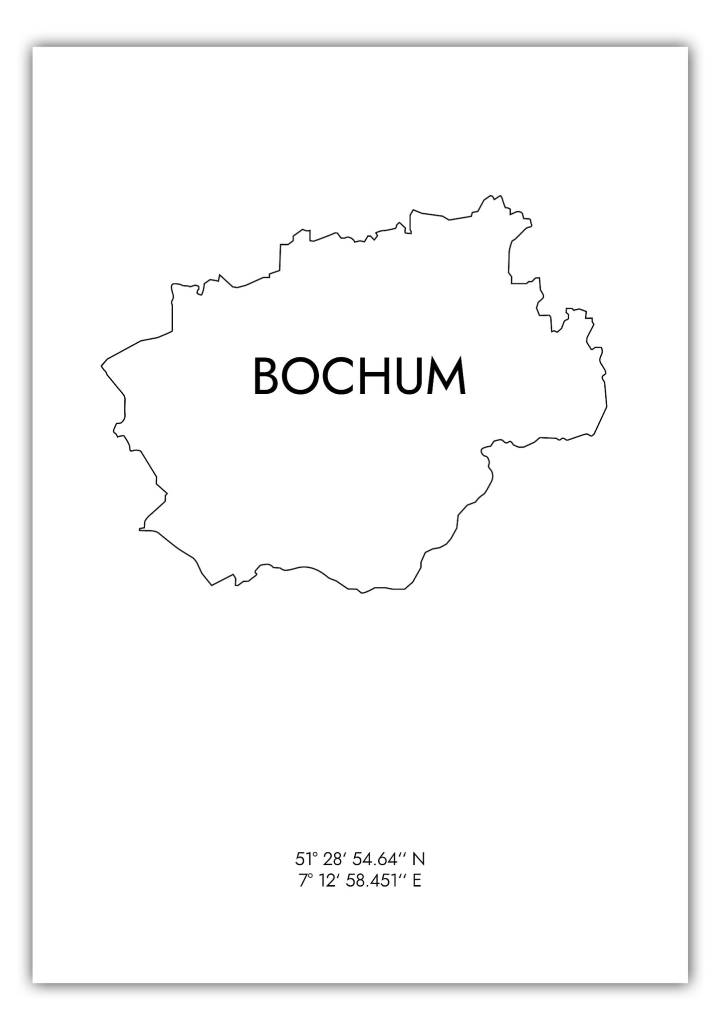 Poster Bochum Koordinaten #8