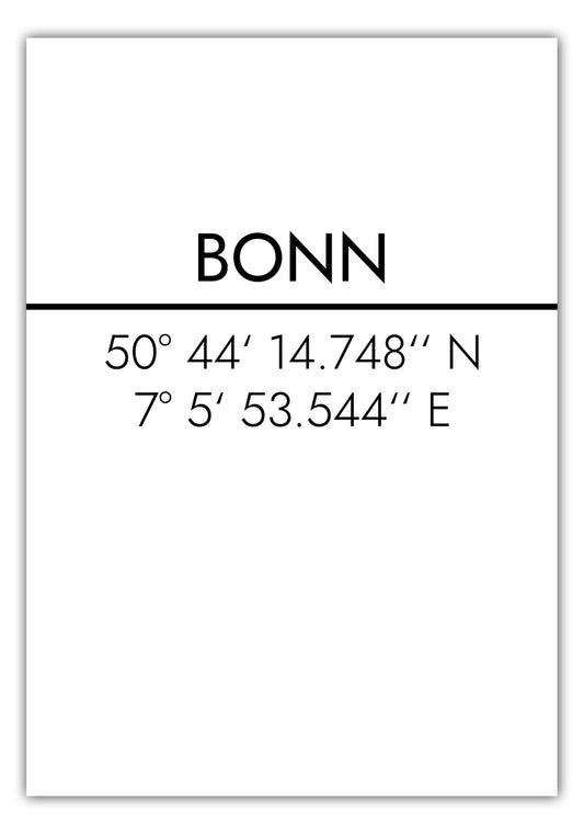 Poster Bonn Koordinaten #2
