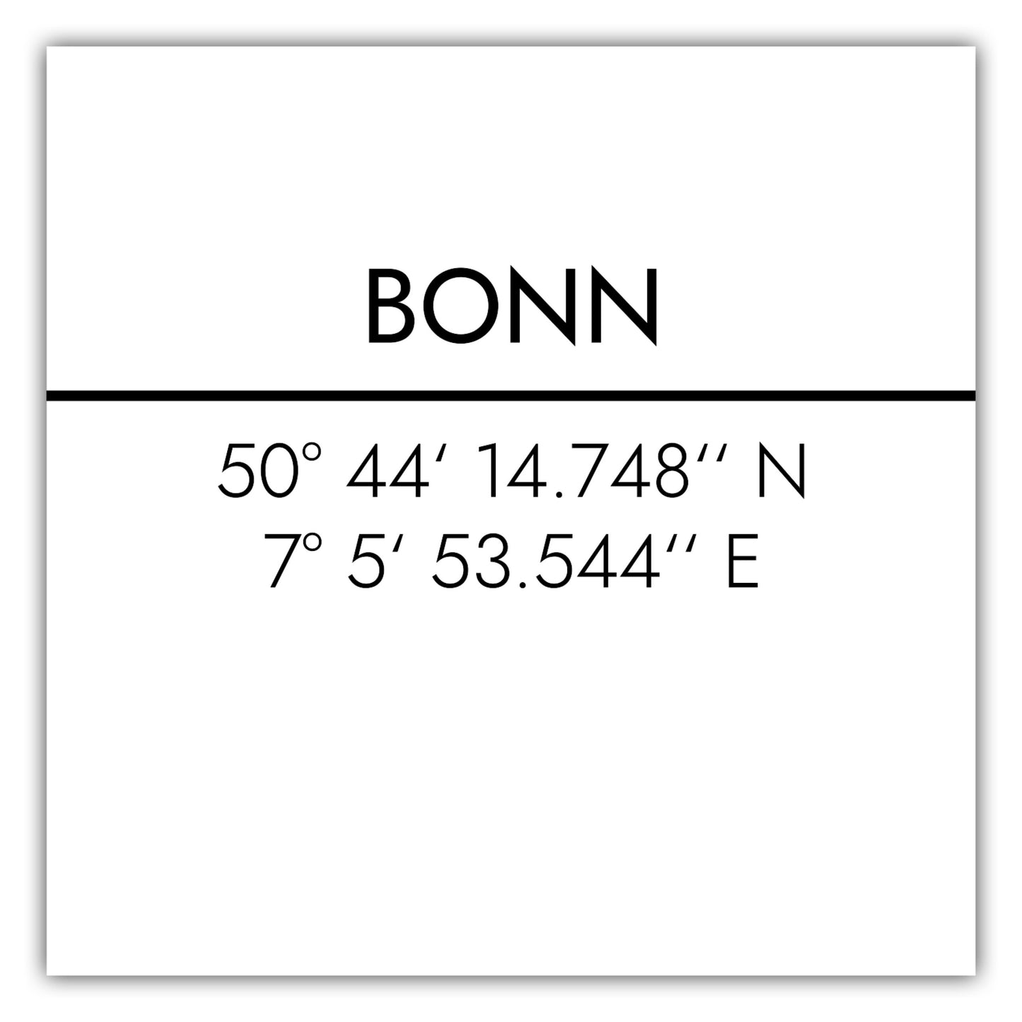 Poster Bonn Koordinaten #2