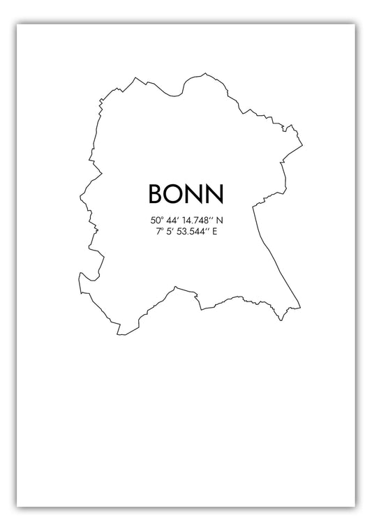 Poster Bonn Koordinaten #7