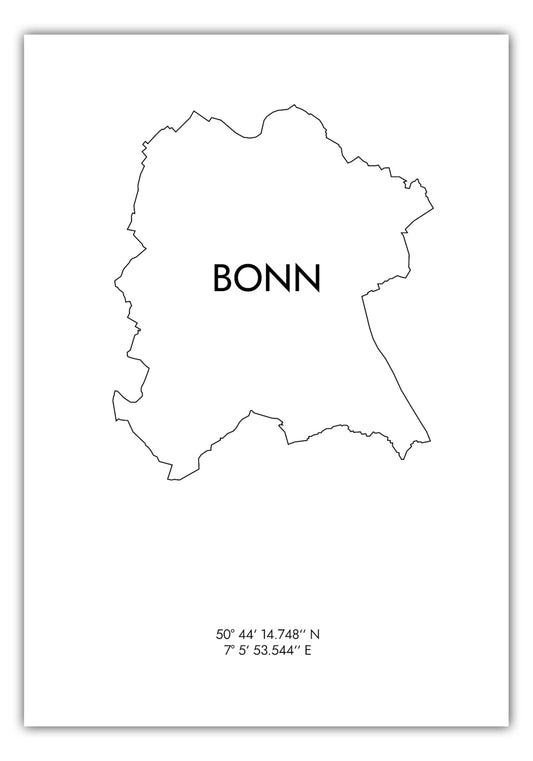 Poster Bonn Koordinaten #8