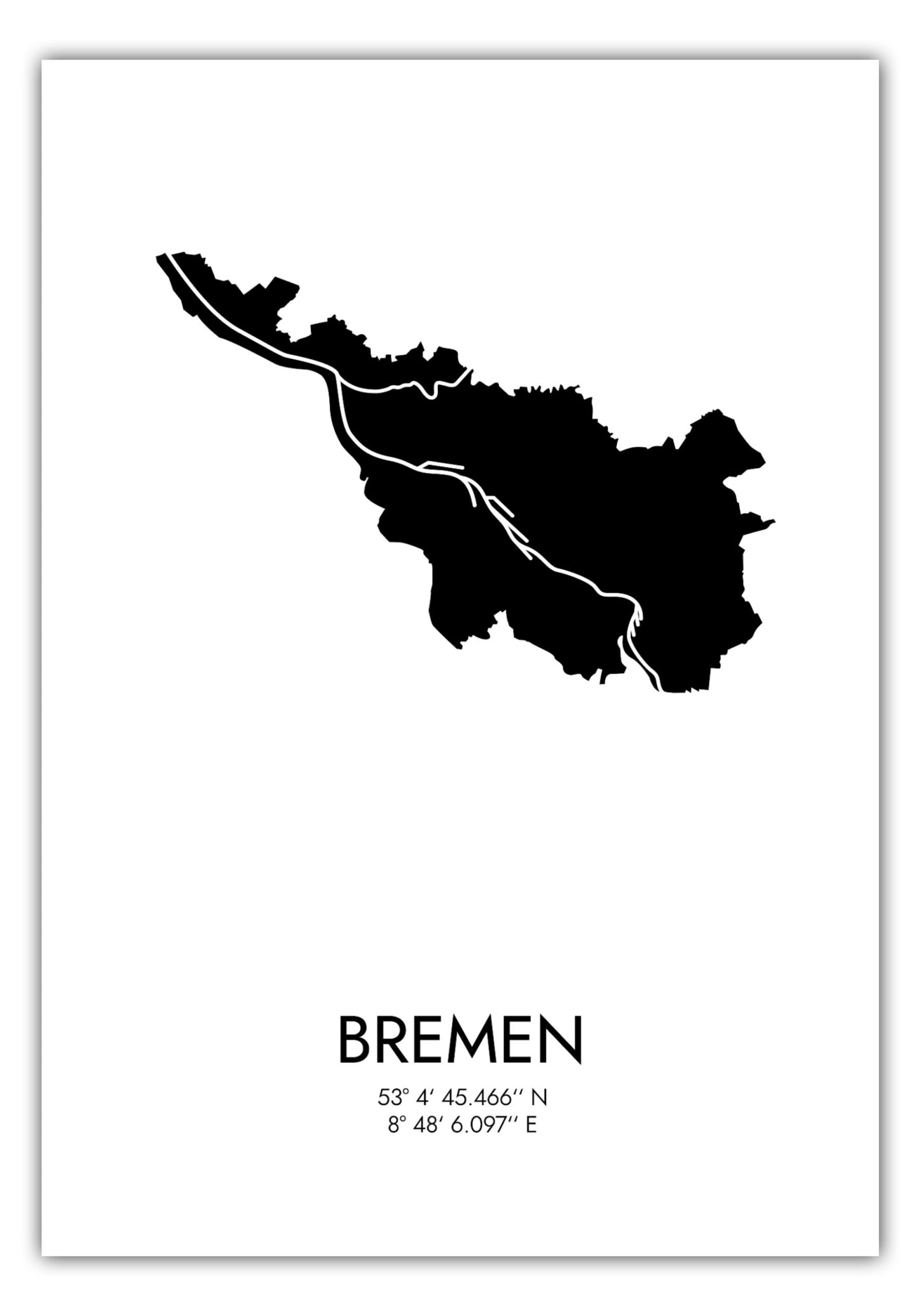Poster Bremen Koordinaten #3