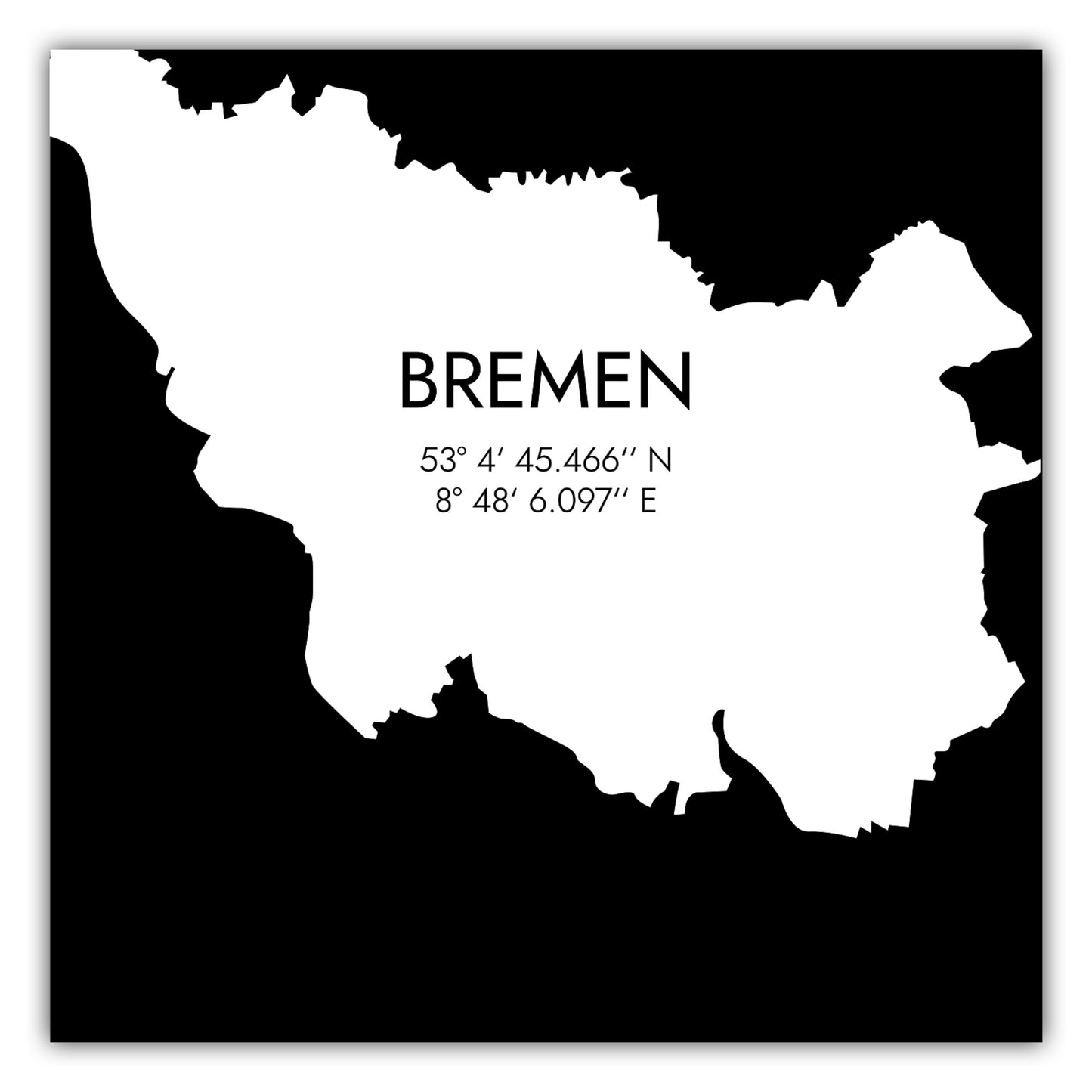 Poster Bremen Koordinaten #5