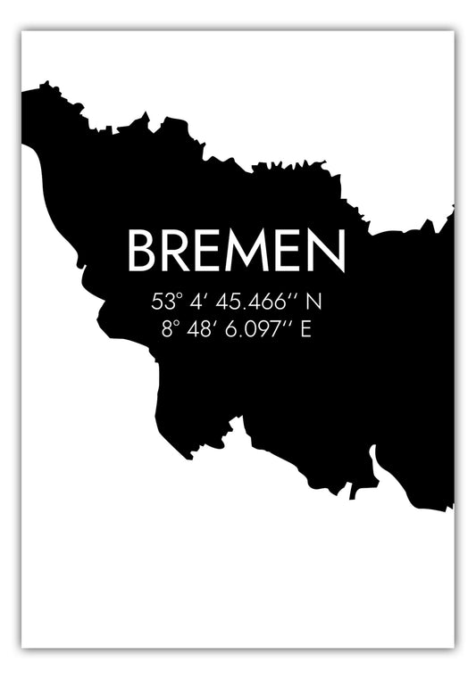 Poster Bremen Koordinaten #5