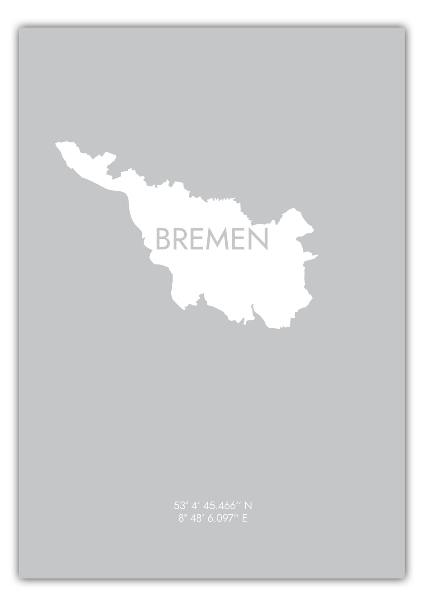 Poster Bremen Koordinaten #6