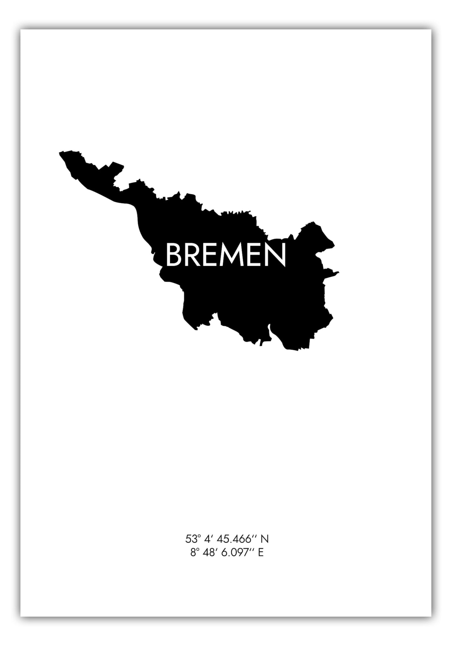 Poster Bremen Koordinaten #6