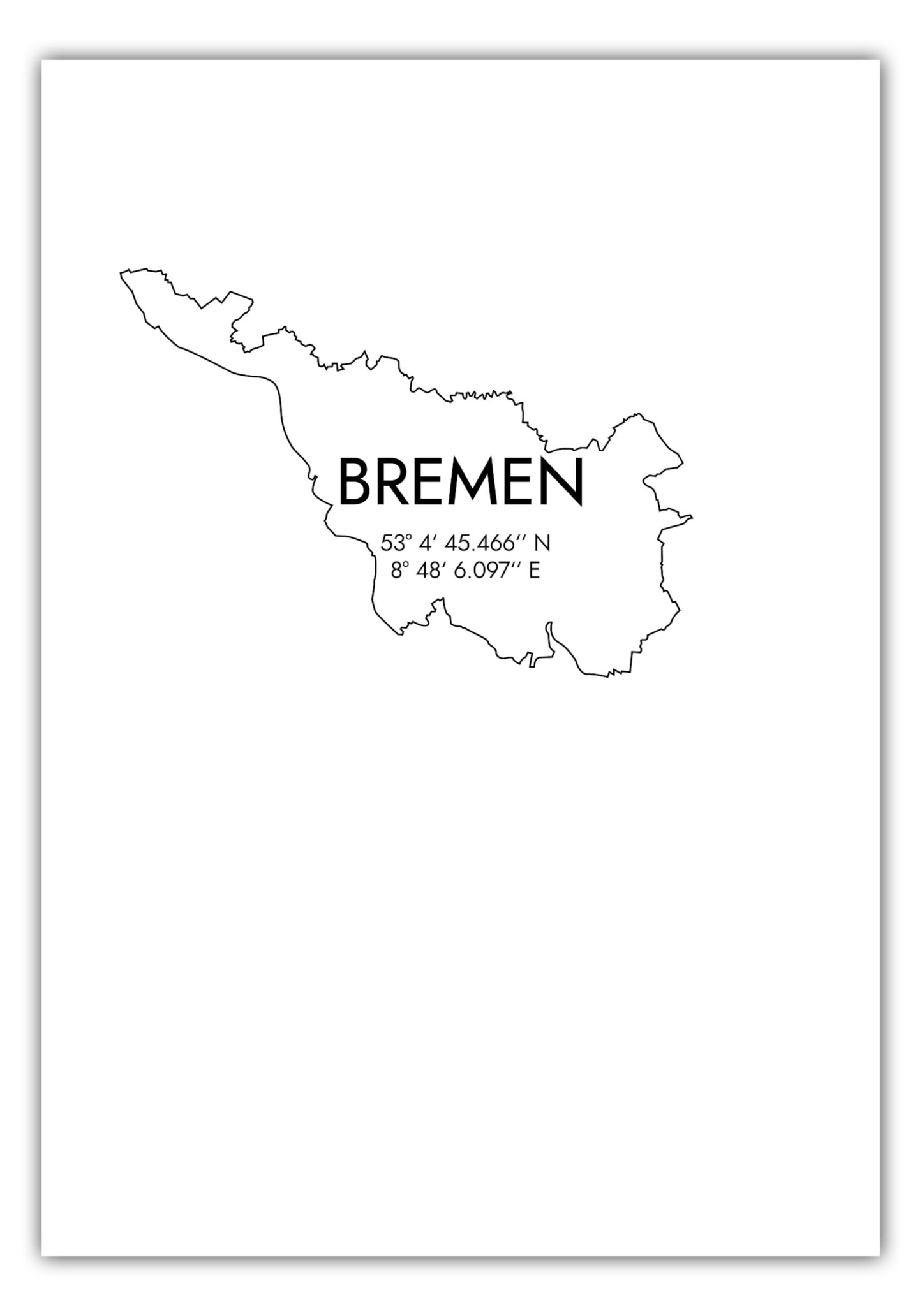 Poster Bremen Koordinaten #7