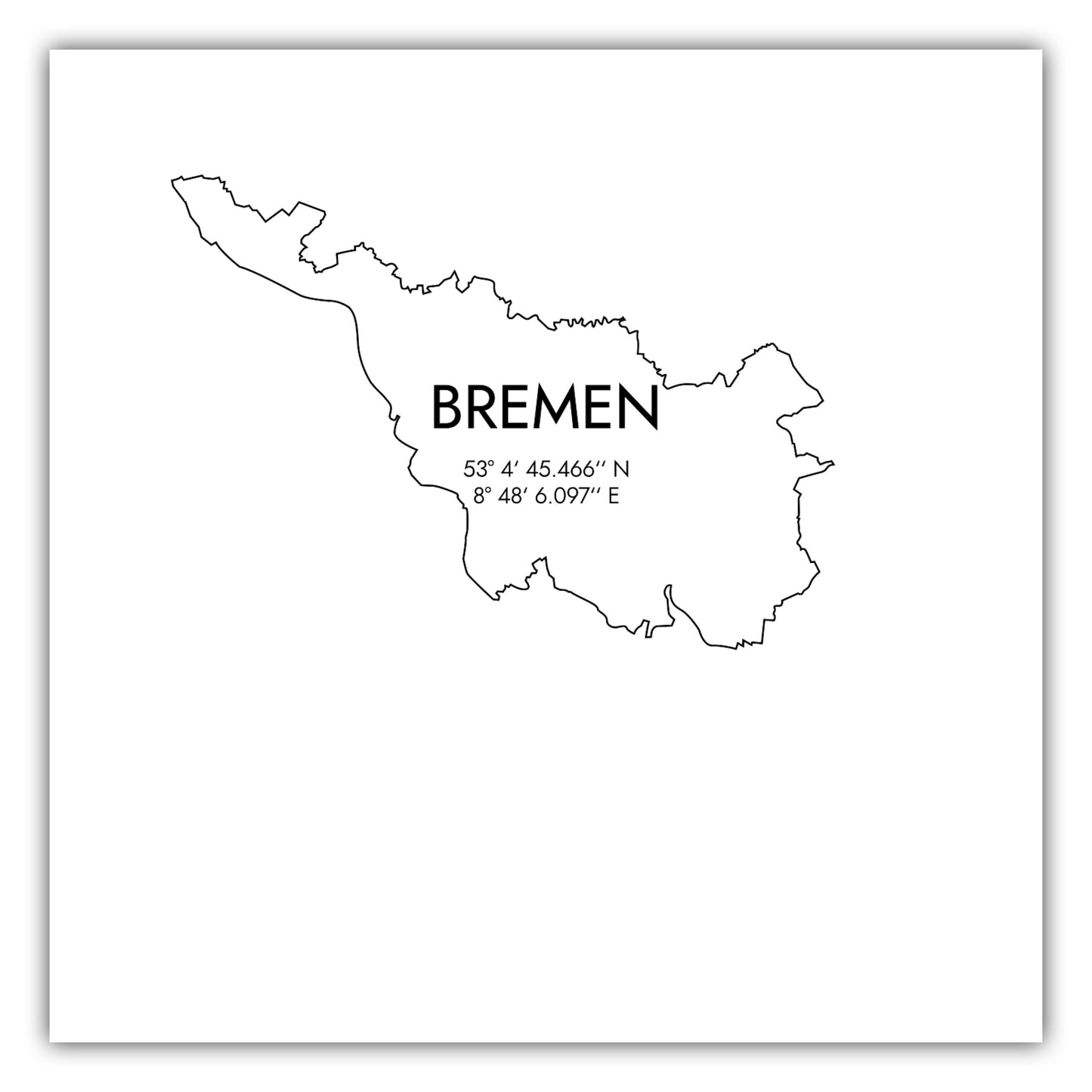 Poster Bremen Koordinaten #7