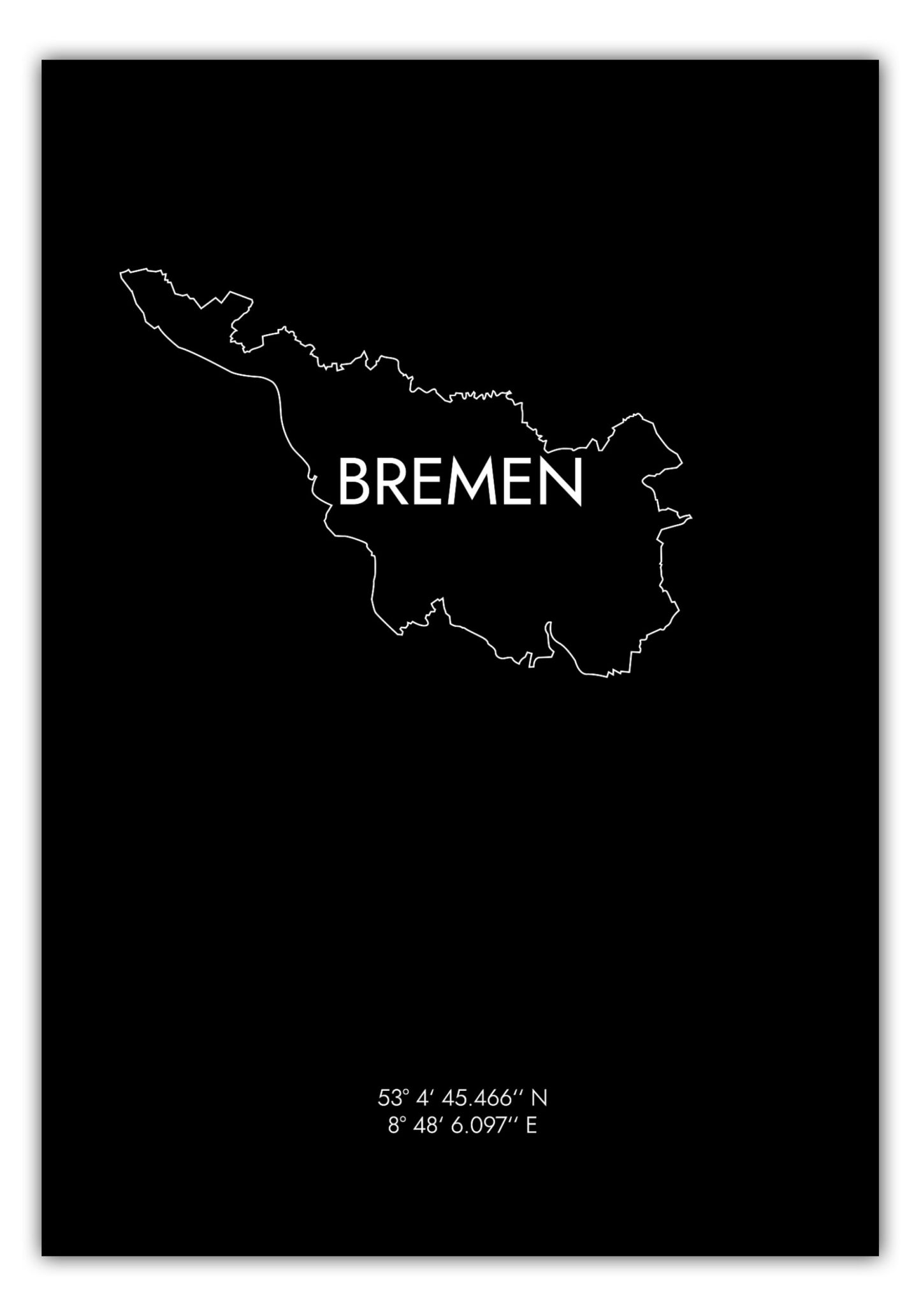 Poster Bremen Koordinaten #8