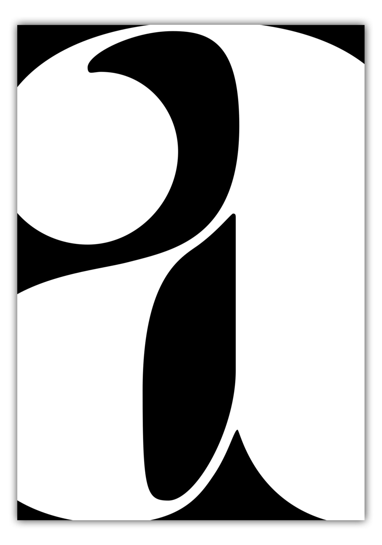 Poster Buchstabe A - Serif