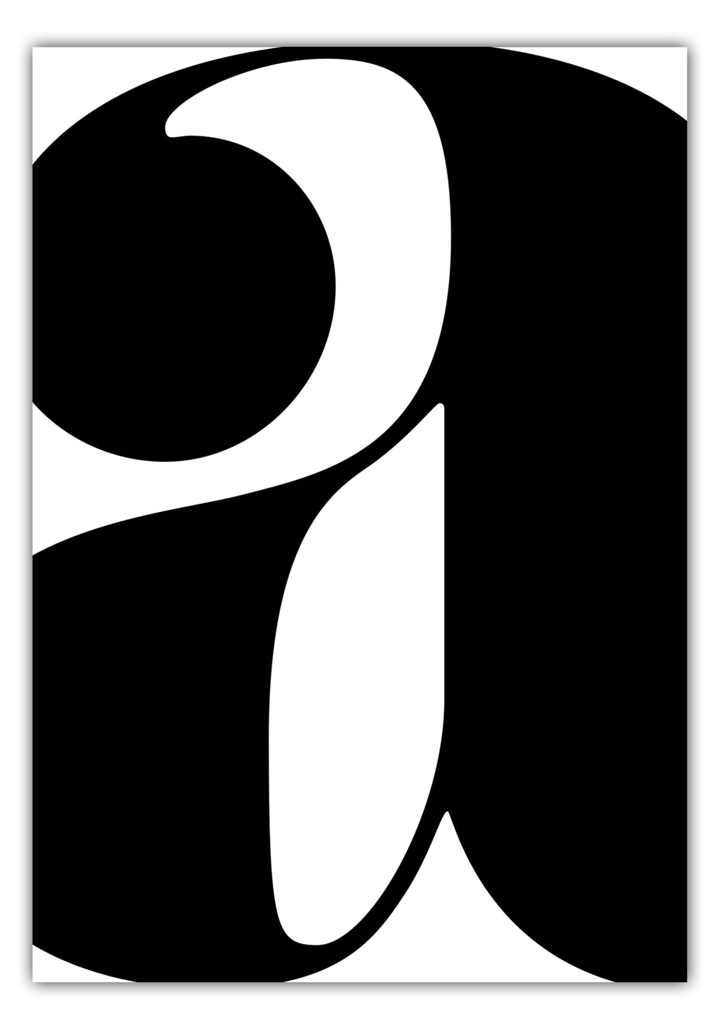 Poster Buchstabe A - Serif