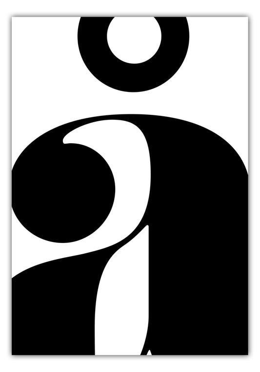 Poster Buchstabe Å - Serif