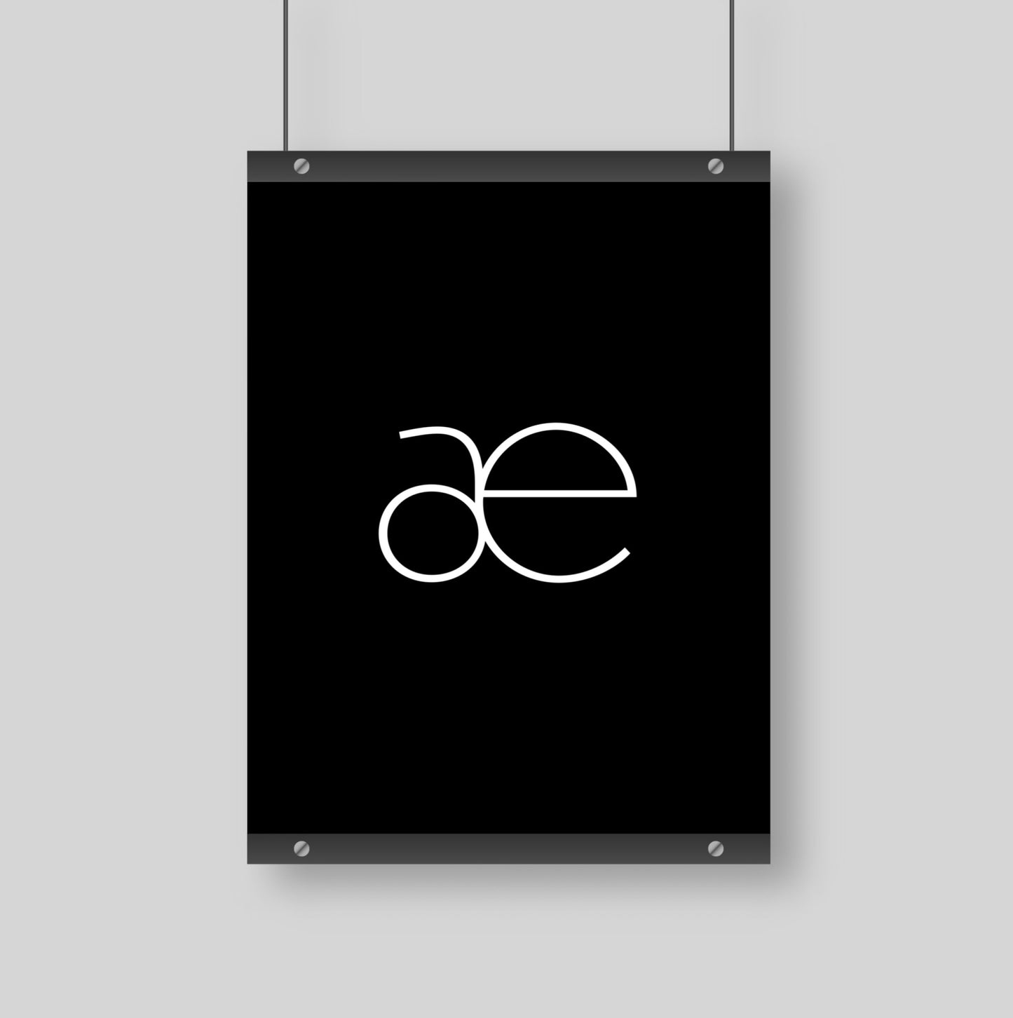 Poster Buchstabe Æ - Sans Serif