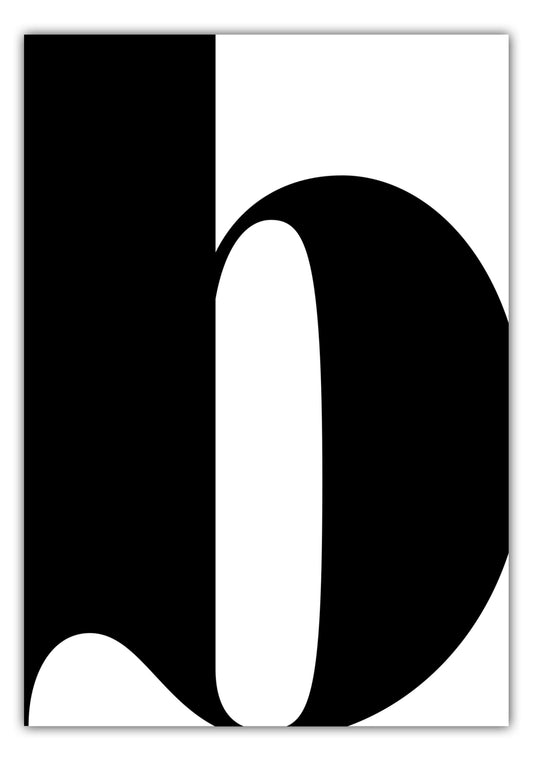 Poster Buchstabe B - Serif