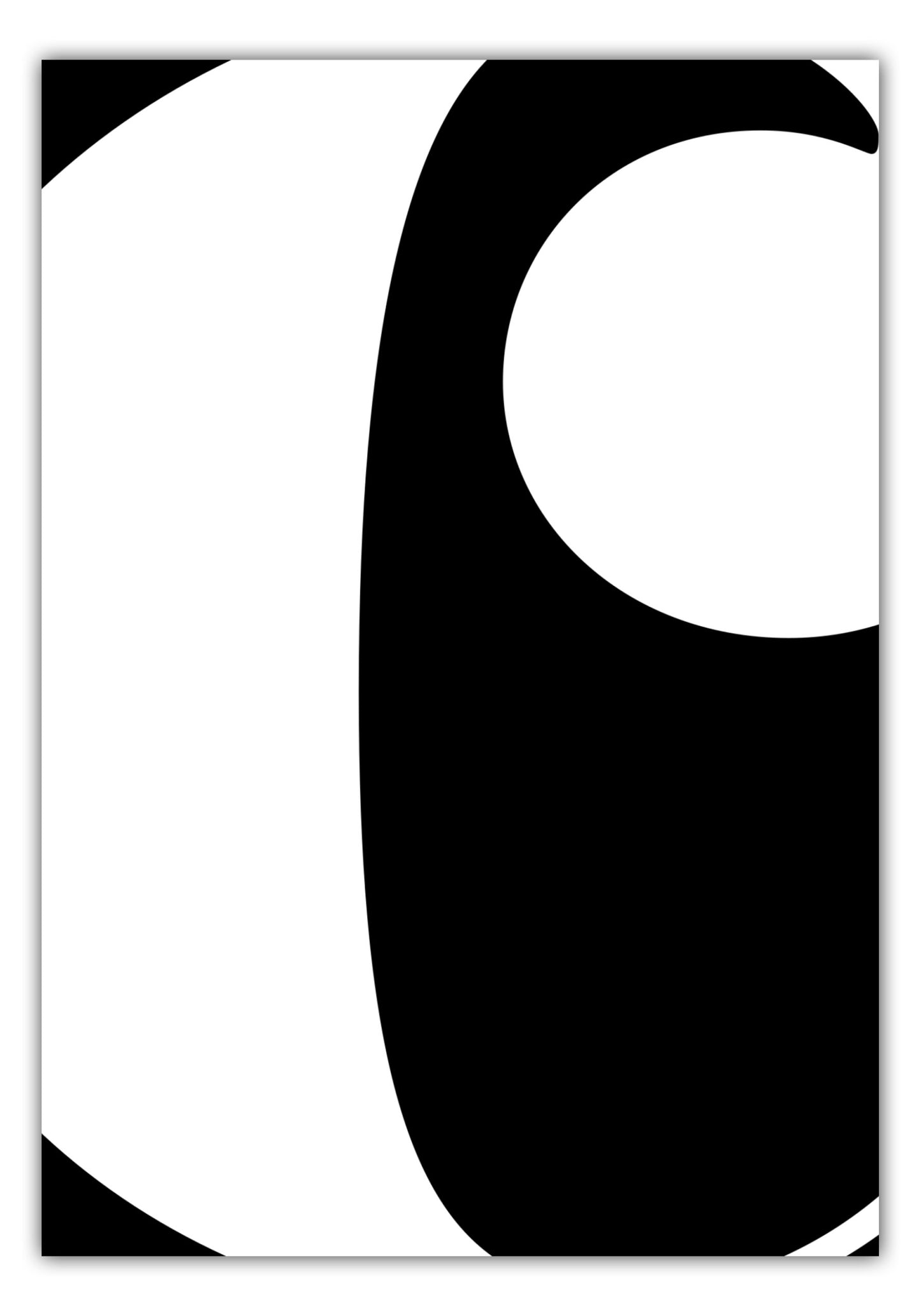 Poster Buchstabe C - Serif