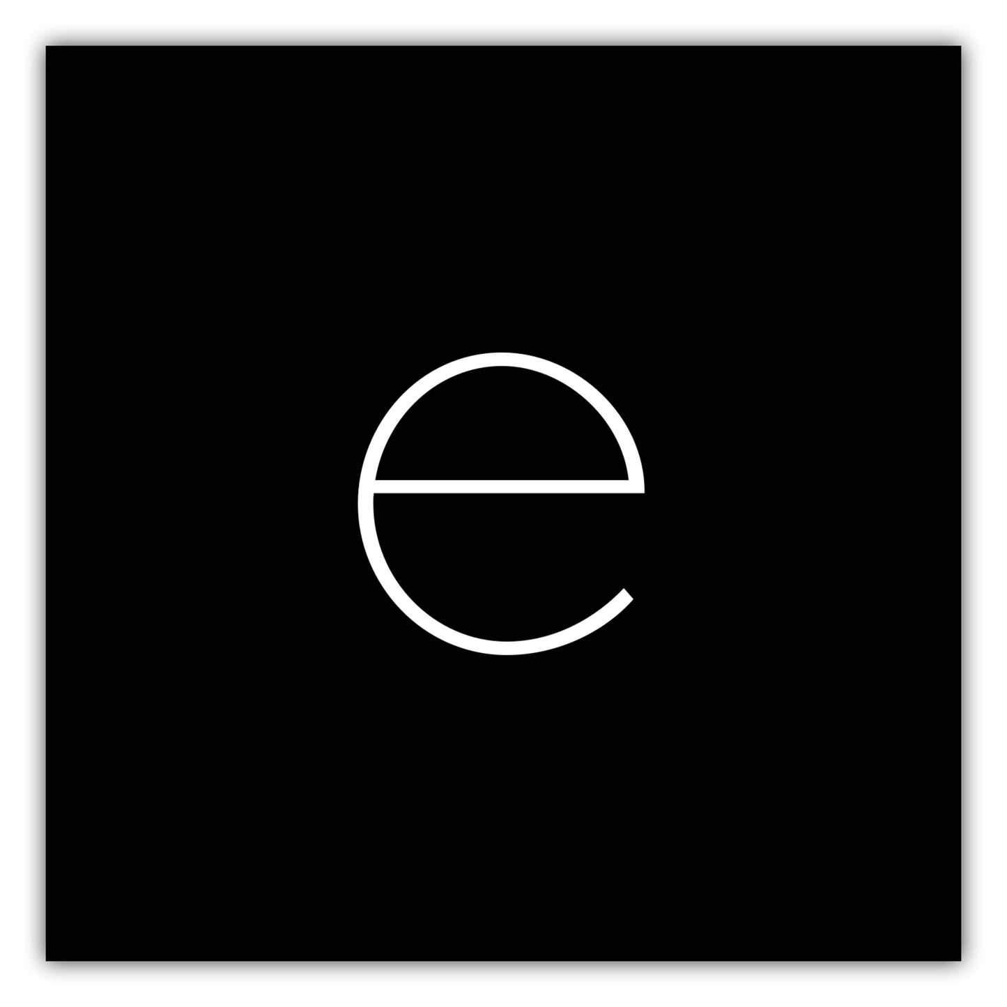 Poster Buchstabe E - Sans Serif