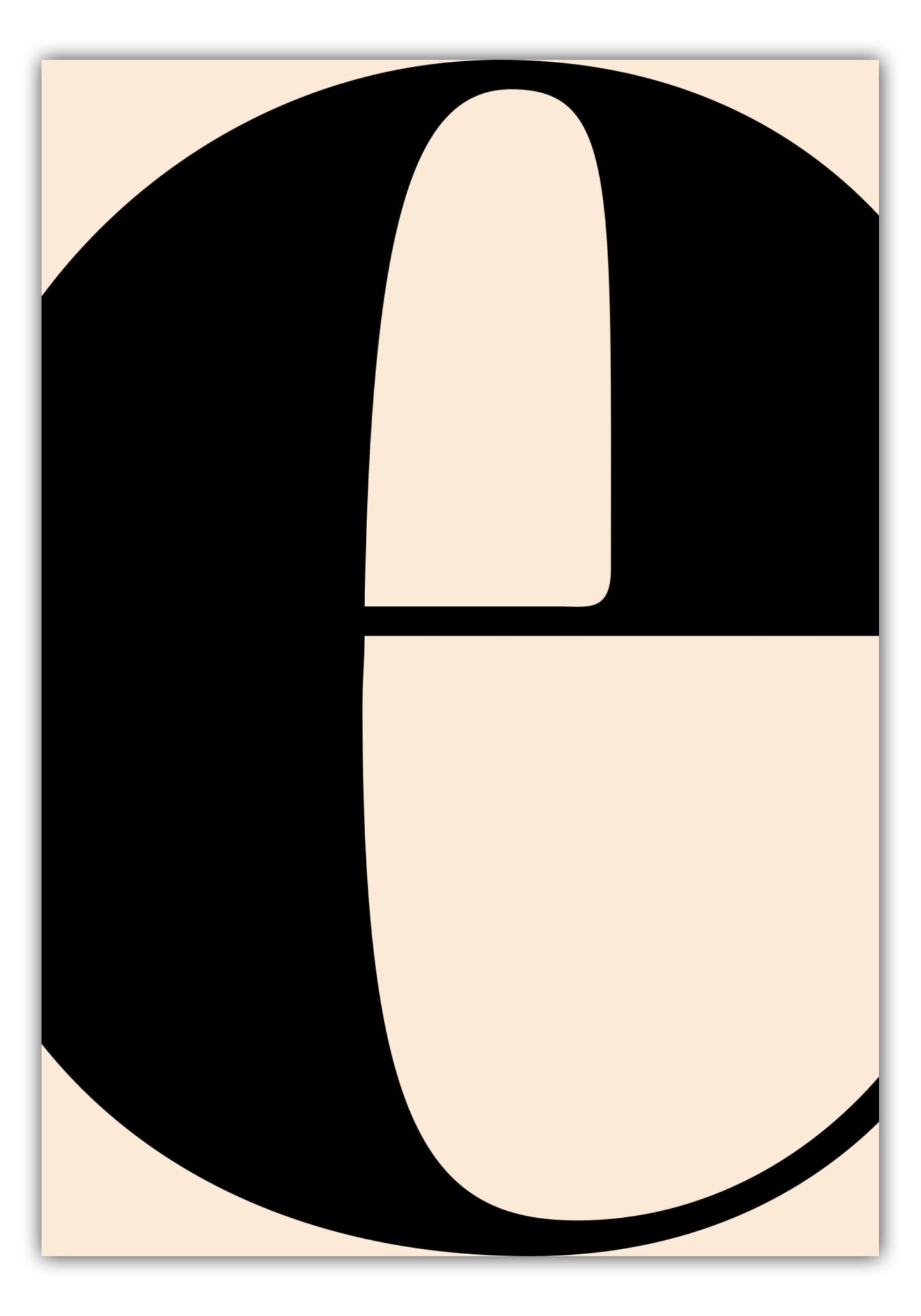 Poster Buchstabe E - Serif