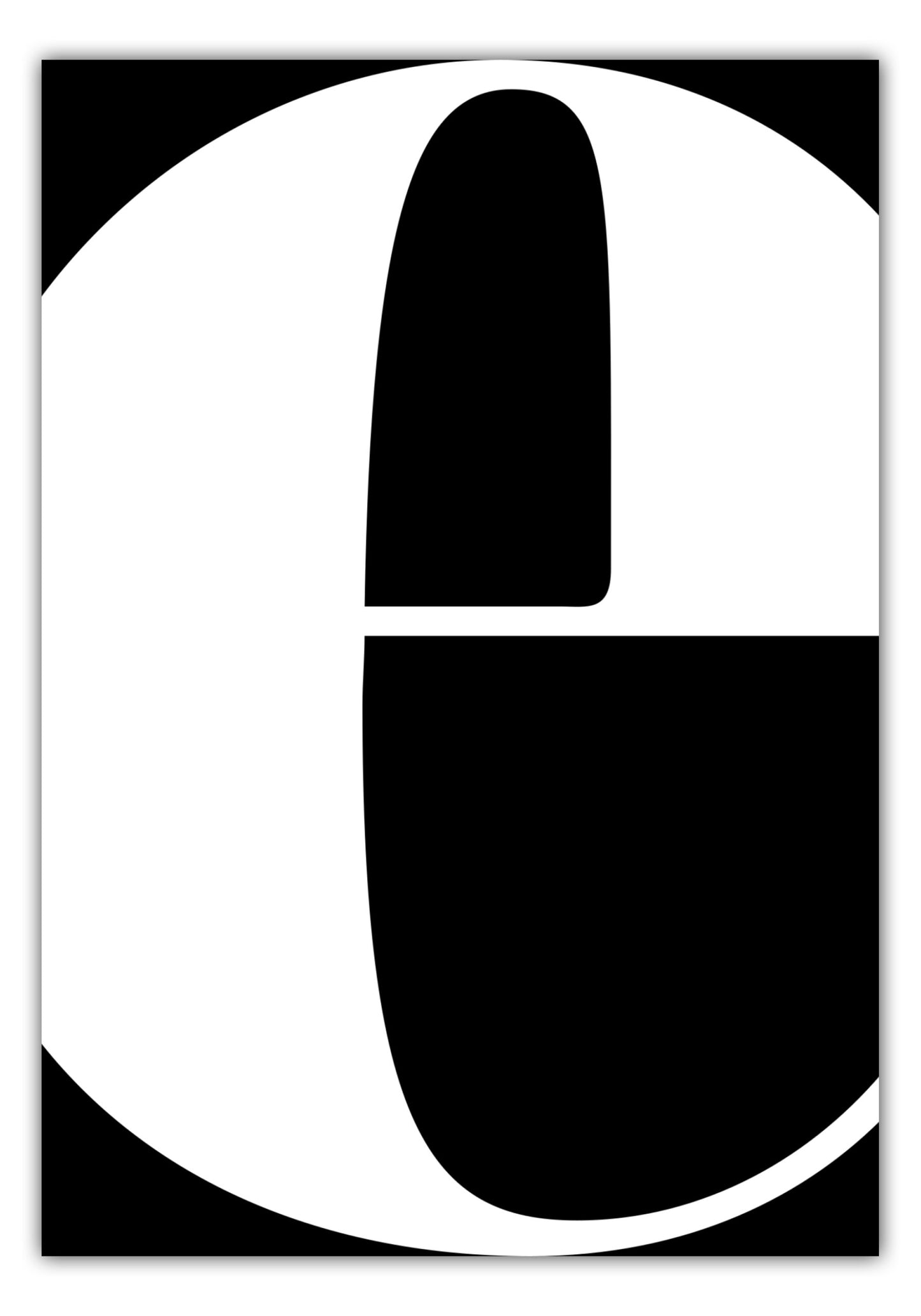 Poster Buchstabe E - Serif