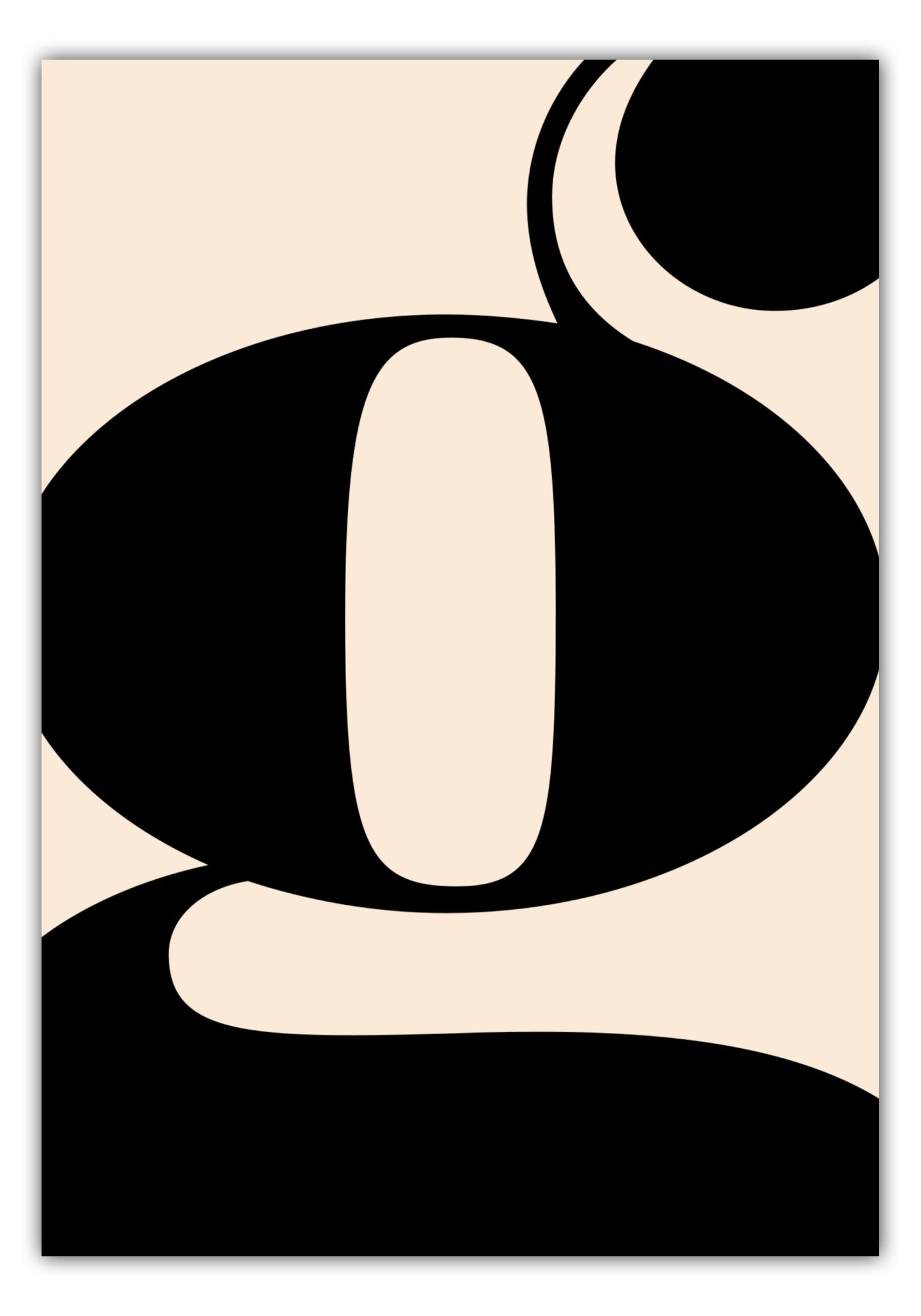 Poster Buchstabe G - Serif
