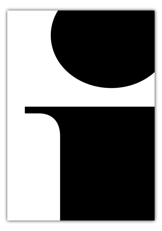 Poster Buchstabe I - Serif