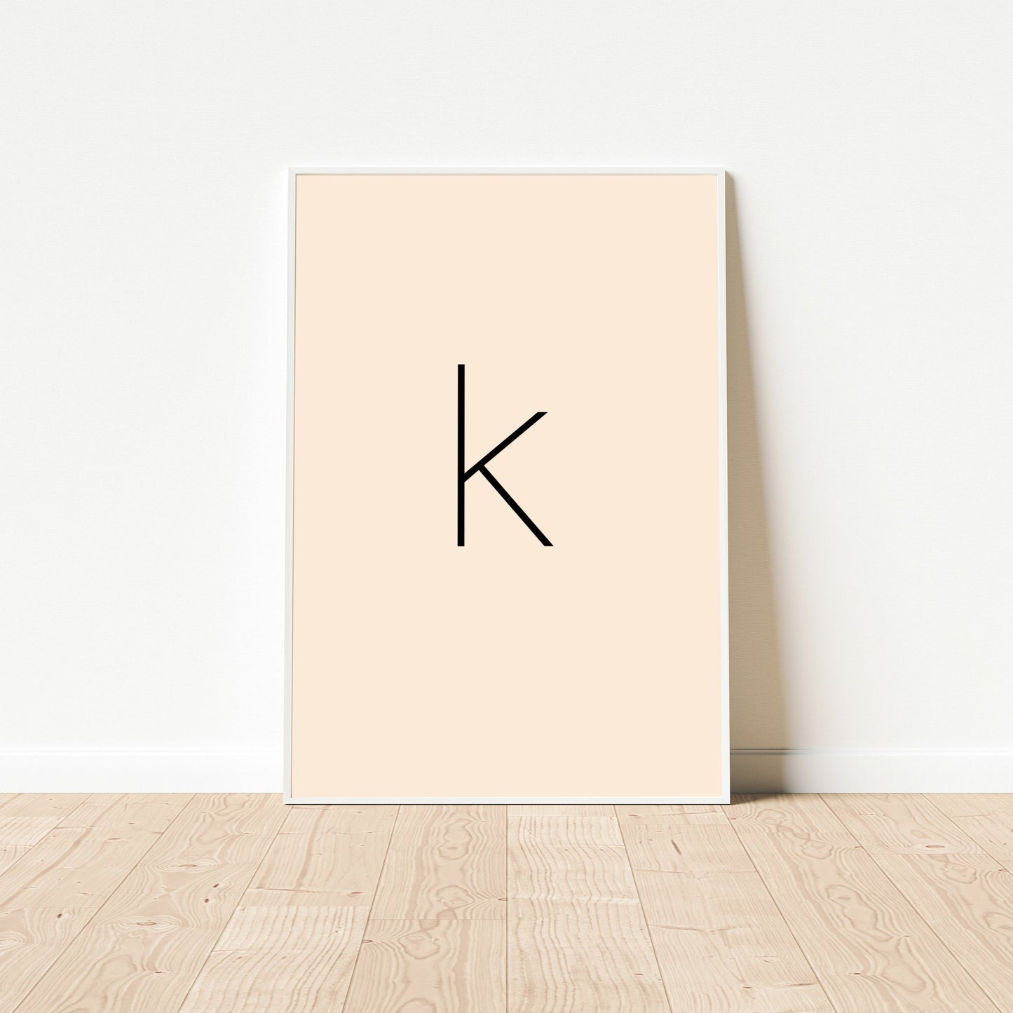 Poster Buchstabe K - Sans Serif