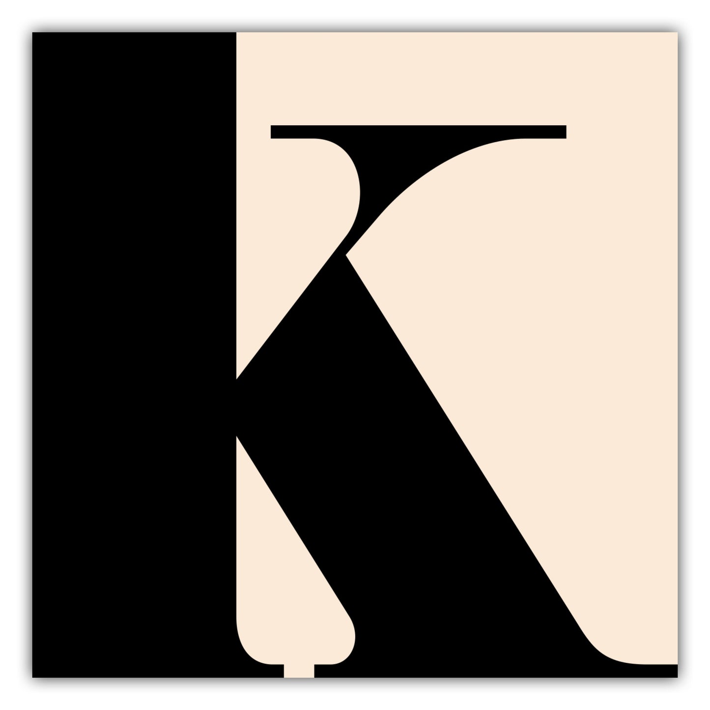 Poster Buchstabe K - Serif