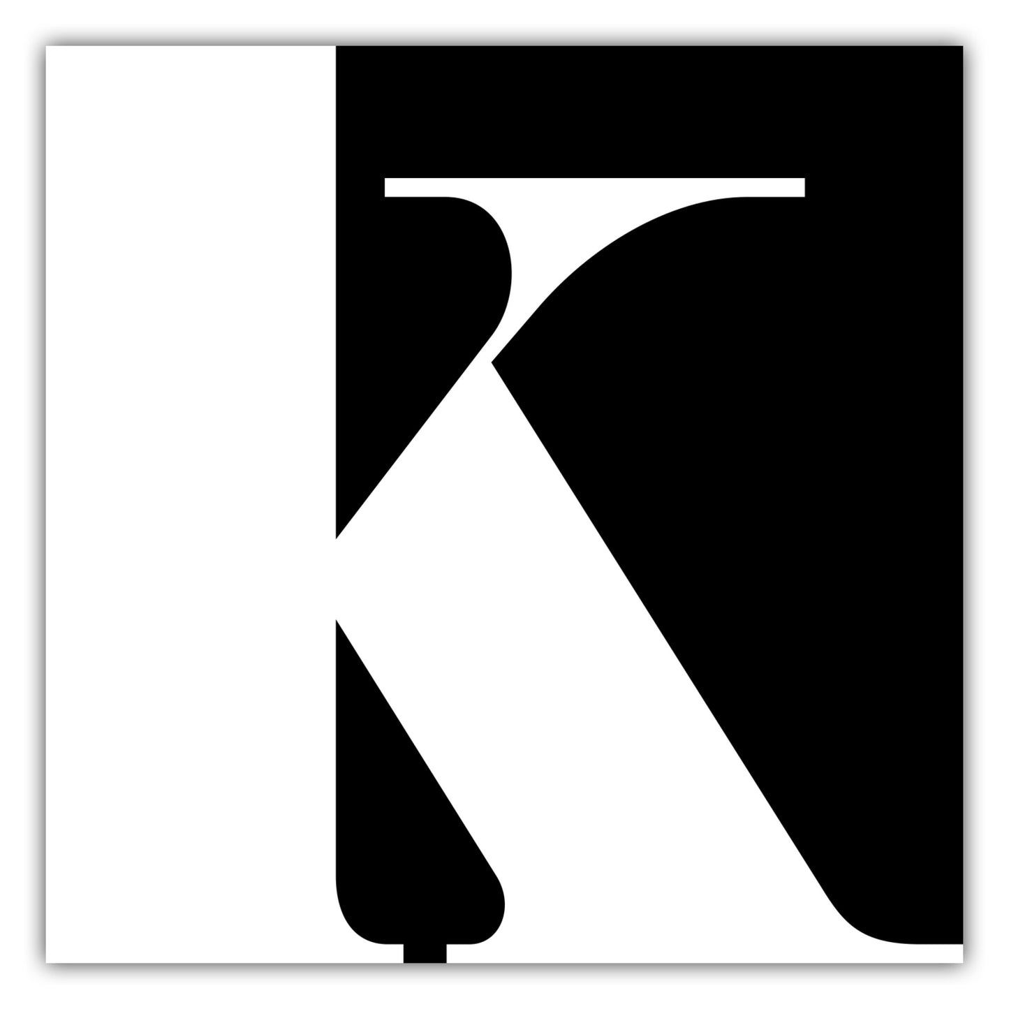 Poster Buchstabe K - Serif