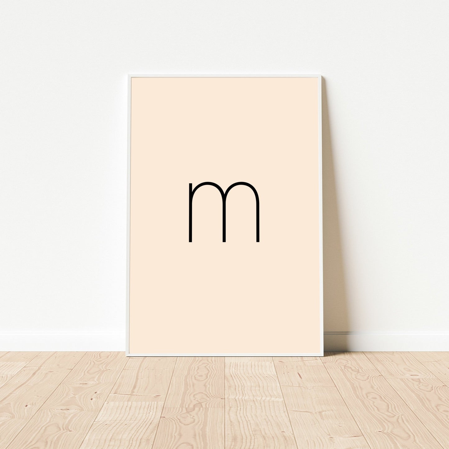 Poster Buchstabe M - Sans Serif