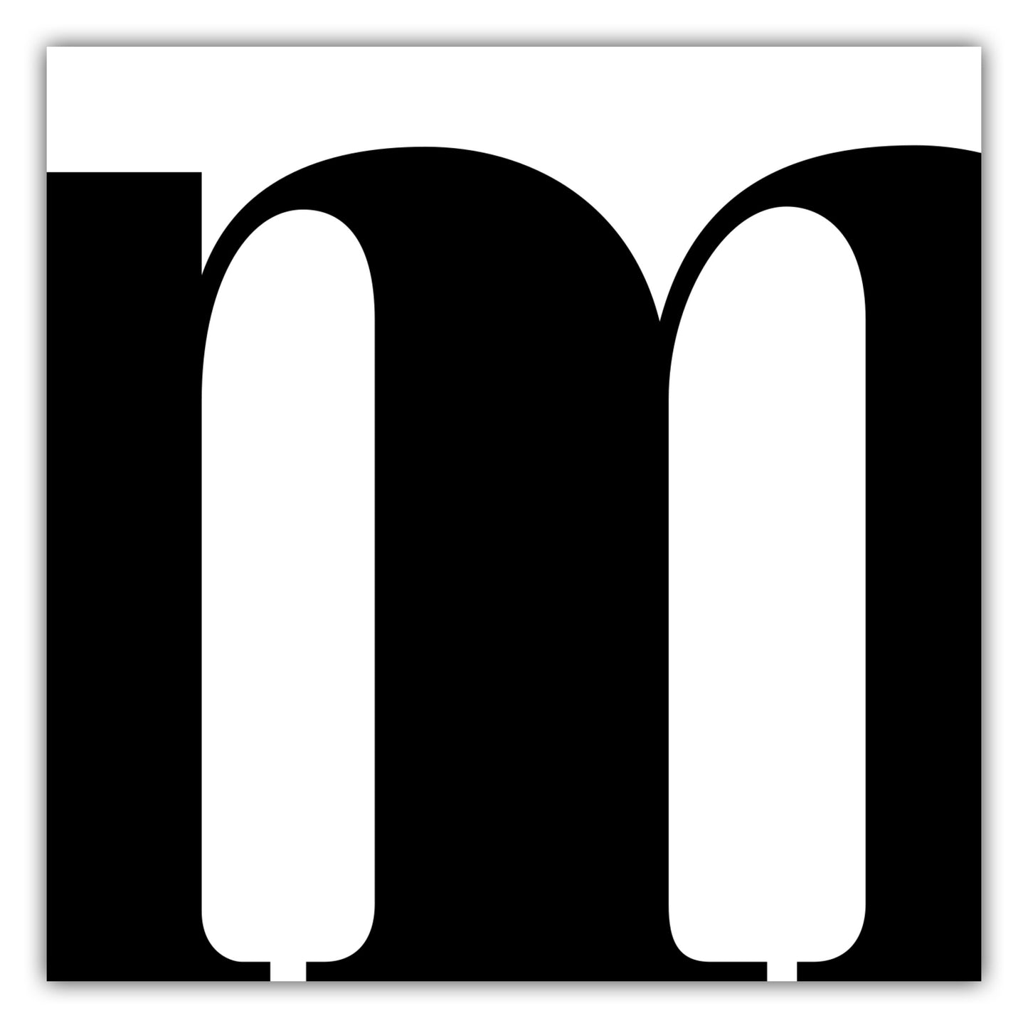 Poster Buchstabe M - Serif