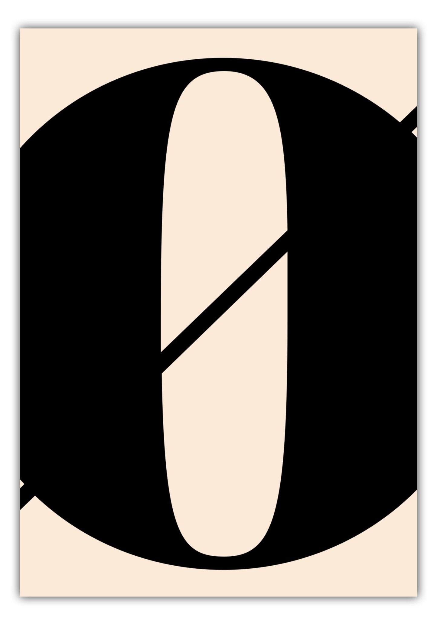 Poster Buchstabe Ø - Serif