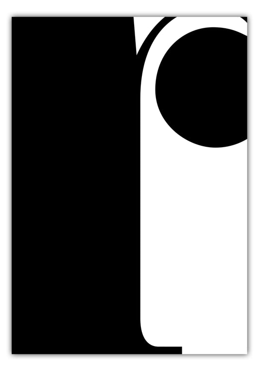 Poster Buchstabe R - Serif