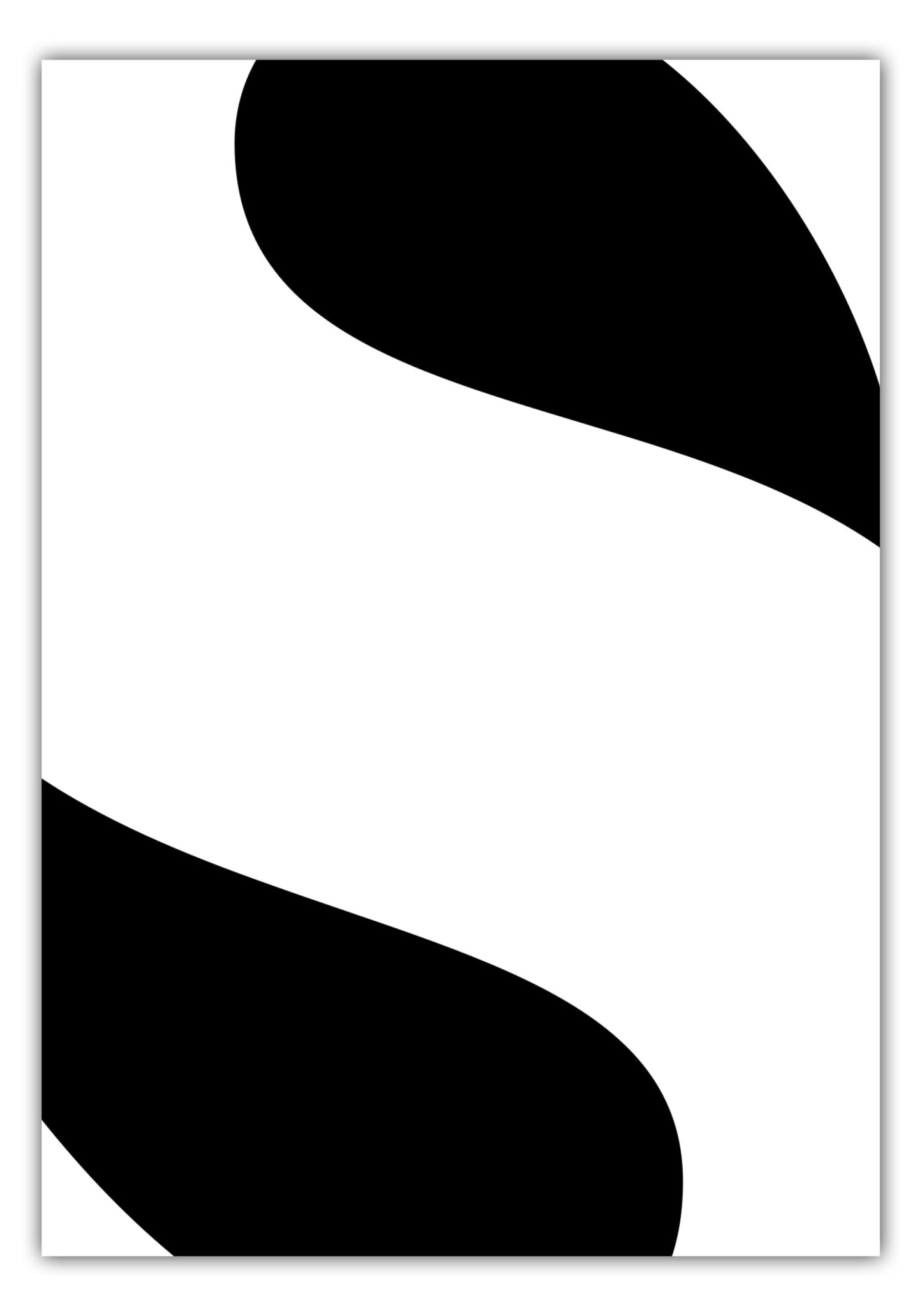 Poster Buchstabe S - Serif