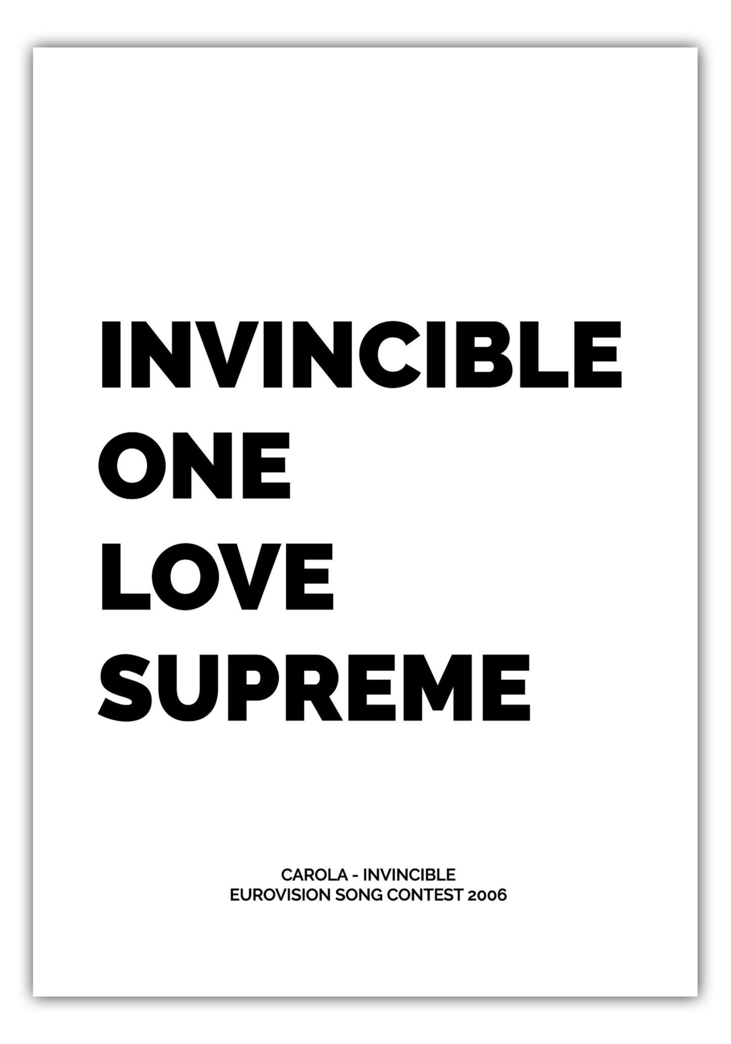 Poster Carola - Invincible