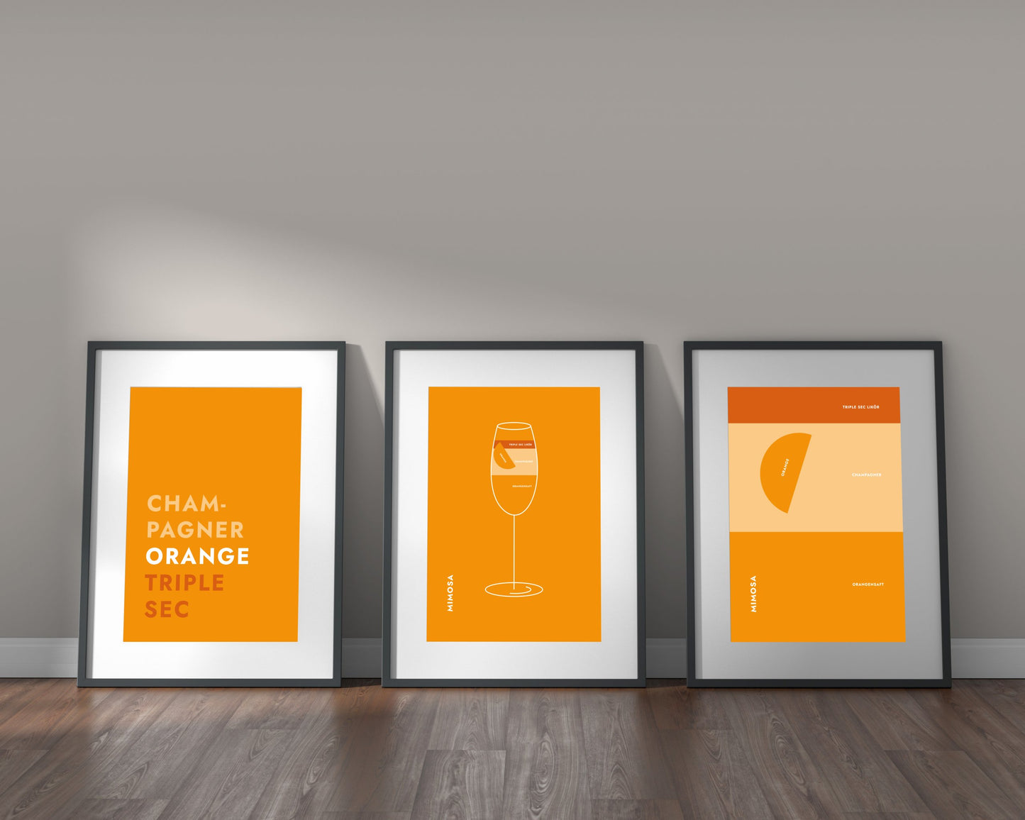 Poster Cocktail Mimosa - Text