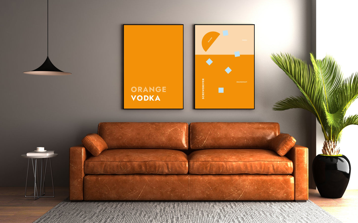 Poster Cocktail Screwdriver - Text