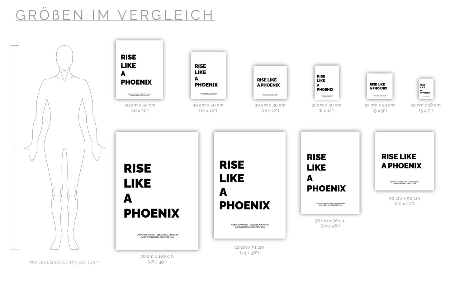 Poster Conchita Wurst - Rise Like A Phoenix (2014)