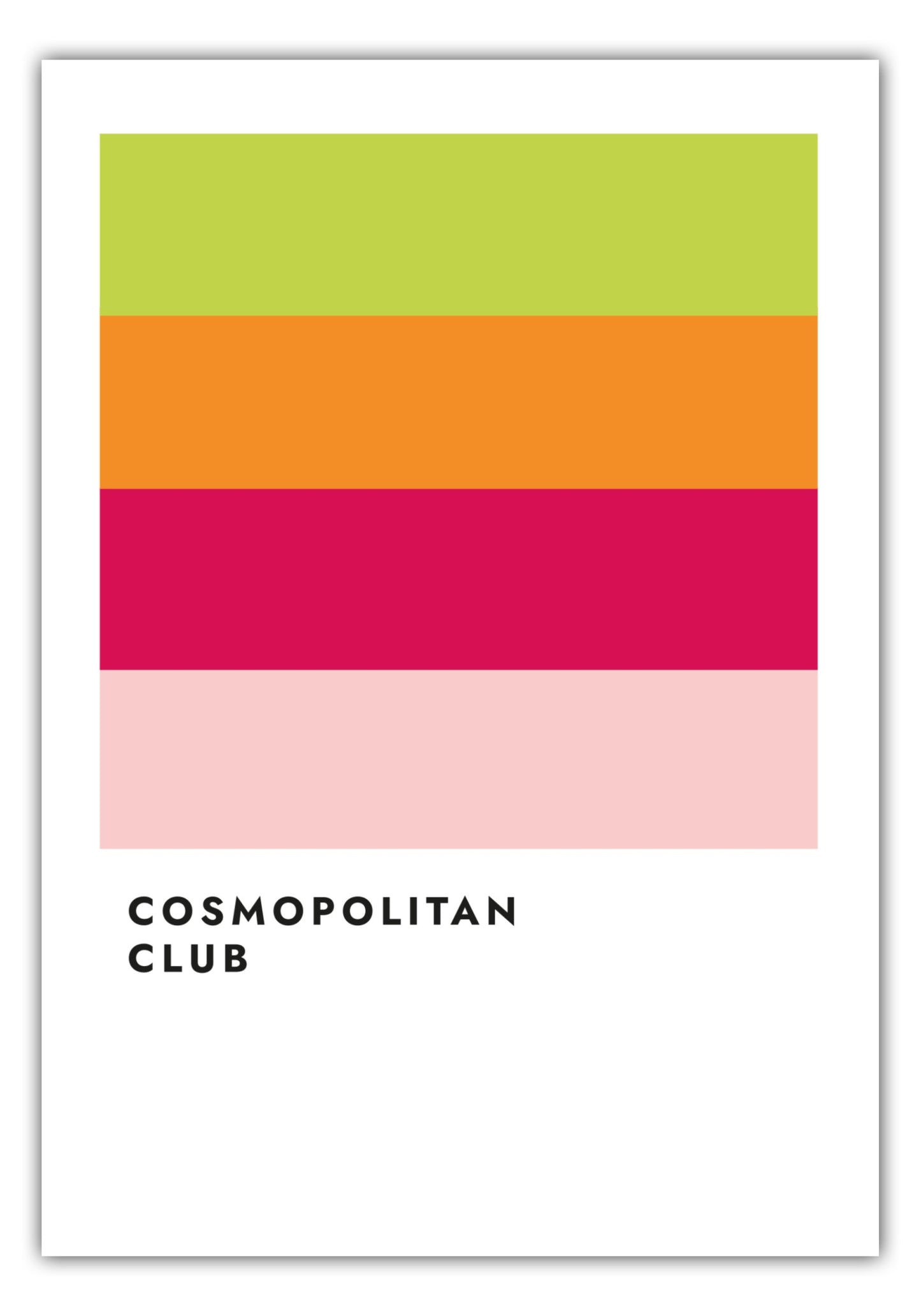Poster Cosmopolitan Club