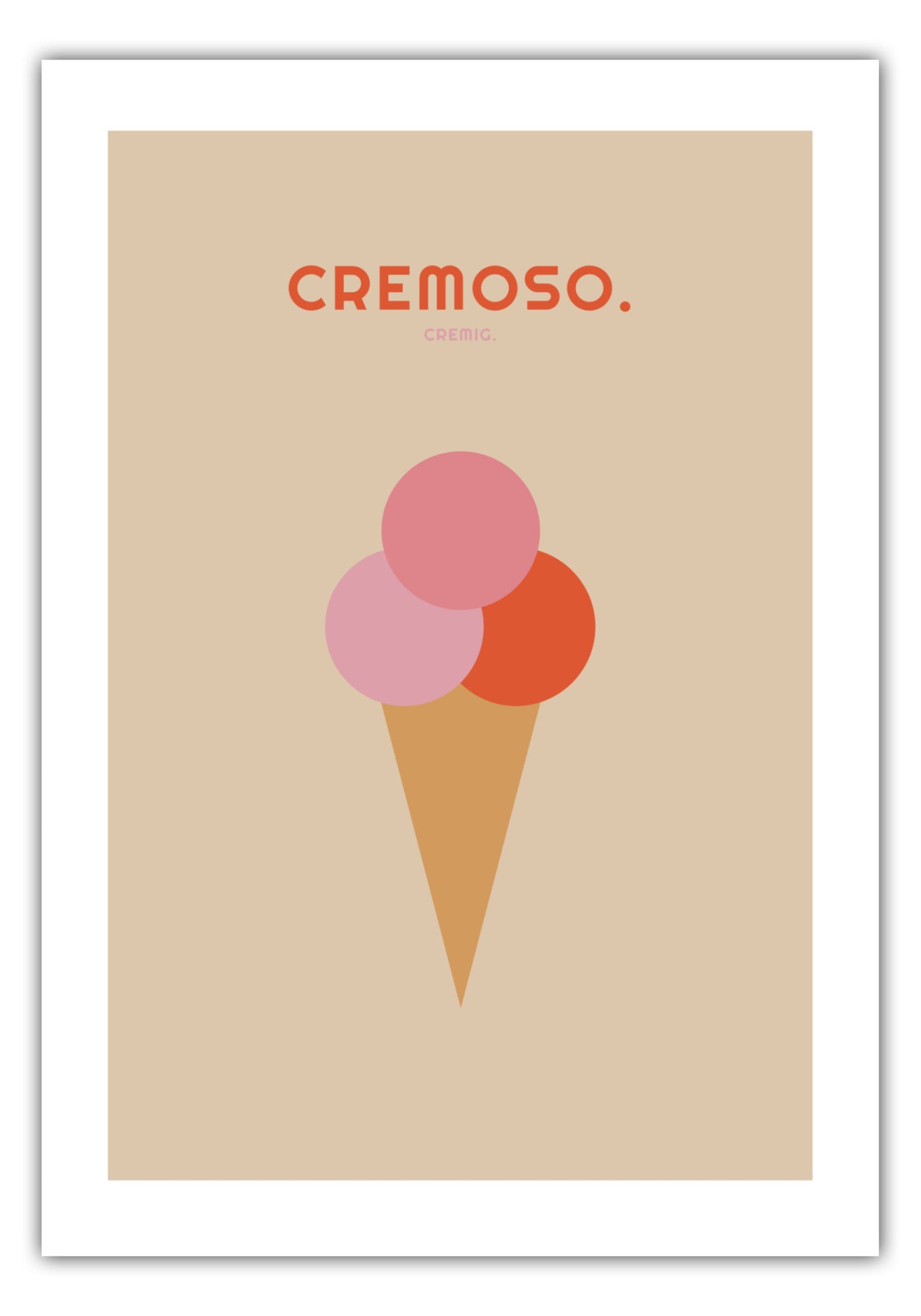 Poster Cremoso - Eiscreme - La Dolce Vita Collection